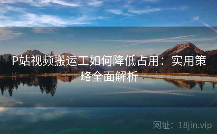 P站视频搬运工如何降低占用：实用策略全面解析