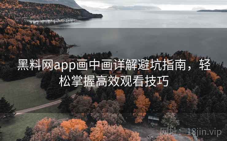 黑料网app画中画详解避坑指南,轻松掌握高效观看技巧 黑料网app画中画详解避坑指南,轻松掌握高效观看技巧