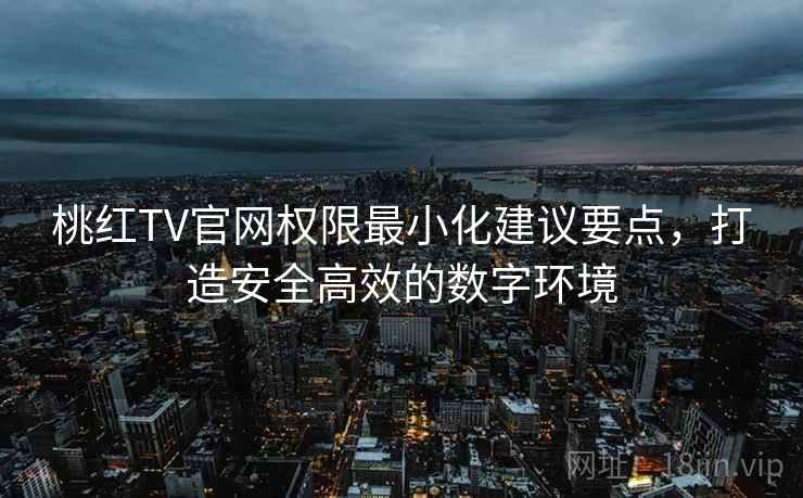 桃红TV官网权限最小化建议要点,打造安全高效的数字环境 桃红TV官网权限最小化建议要点,打造安全高效的数字环境