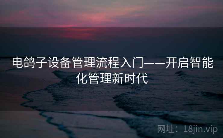 电鸽子设备管理流程入门——开启智能化管理新时代